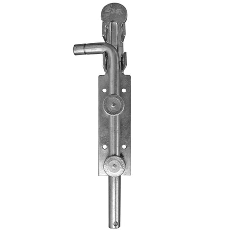 Zástrč brány -na zaistenie vis. zámkom L=160mm, Zn