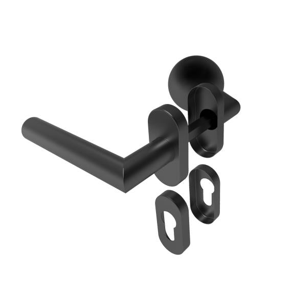 Kľučka guľa pevná - pár, AISI 304, BLACK