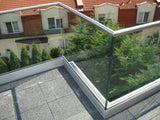 Celosklenené zábradlie v AL profile, 2500x1000mm