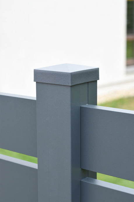 Post cover, aluminum, anthracite, 70x70mm