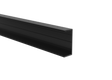 Aluminium fence adapter for 40 mm infills and for façade system, 45 x 20 – 6.0 m – Black RAL 9005