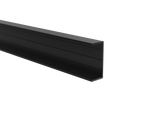 Aluminium fence adapter for 40 mm infills and for façade system, 45 x 20 – 6.0 m – Black RAL 9005