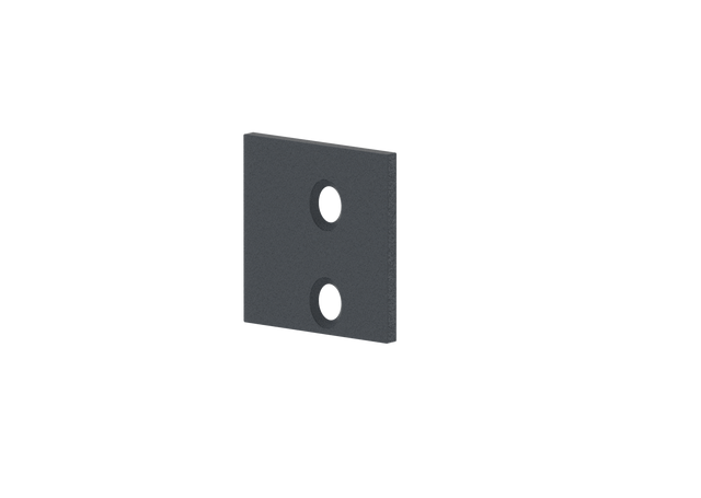 Aluminum adapter cover for blinds 66x40 R7016