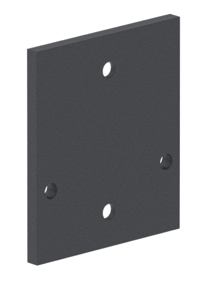 Aluminum anchor plate for post 80x80 R7016