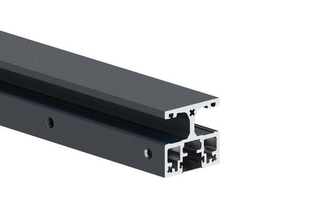 Aluminum Post Profile 56 × 60 mm - 0.5 m - Anthracite RAL 7016