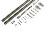 Aluminum sliding hardware for movable shading panels, 3 m profile with 60 kg load capacity – SET
