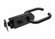 Glass door handle with lock PZ type BLACK