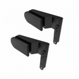 Stainless steel hinge for glass doors. BLACK