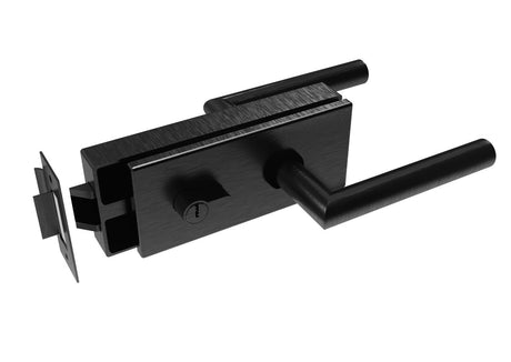 Zámka pre sklenené dvere BLACK PZ + zámok PZ