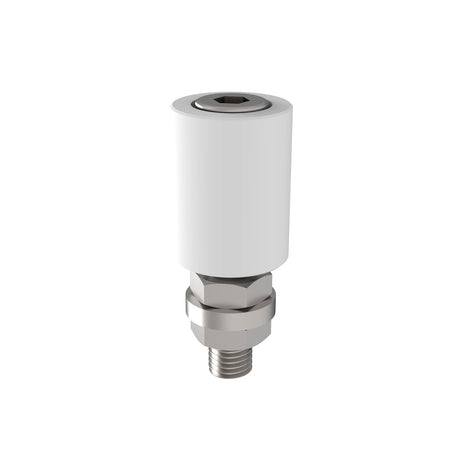 Koliesko-plastové - White, INOX, D22mm