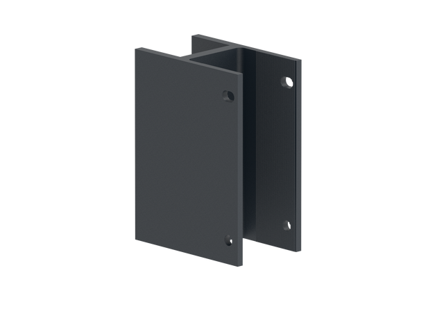 Anchoring profile for side mounting of post 56x60 – Anthracite RAL 7016