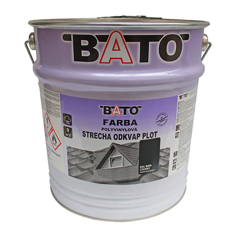 Farba polyvinylová, čierna RAL9005 satin 12,6kg