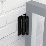 Záves pružinový jednostranný, Aluminium, montáž na stenu
