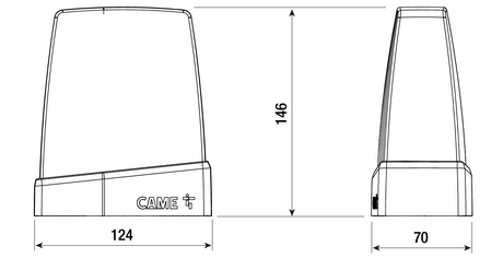 RGB LED výstražný maják so zabudovanou anténou, CXN bus, nastaviteľná farba