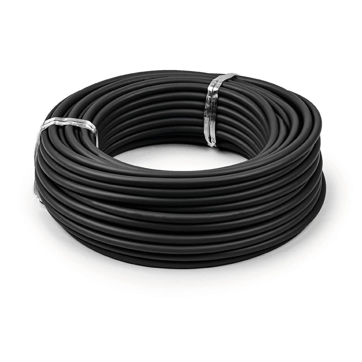 Vodič ohybný solárny 1x4mm/100m bezhalog. čierny