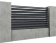 Hliníkové plotové pole so šikmou jednodutinovou lamelou 20x105, 1,2x2m