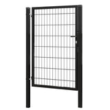 Gate 1pc. 2D BOX ZnPVC 1000x1500mm RAL 9005 black matte