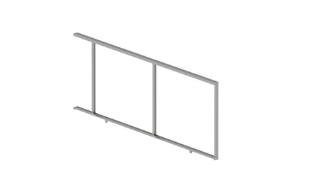 Galvanized Rolling Gate Frame 6.0x2.045 m, Unwelded - Natural - SET