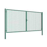 Brána 2kr. ROUND ZnPVC 4000x1800mm, D60mm, zelená
