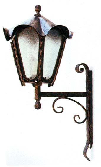 Lucerna na stenu dekoratívna 630xD330mm, patina