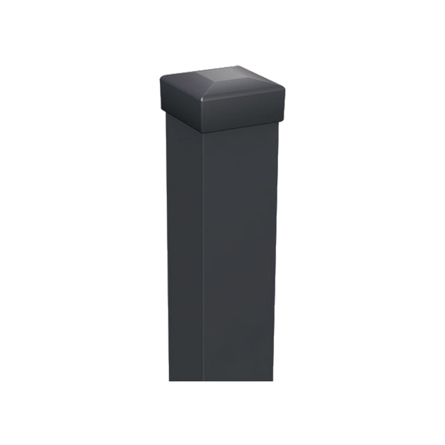 Stĺpik Oceľový dorazový k bránke IMPERIAL 100x100x2200mm, Antracit