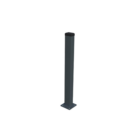 Stĺpik 60x40mm s pätkou ZnPVC 1400mm antracit