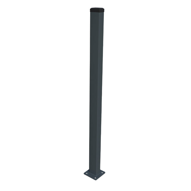 Stĺpik 60x40mm s pätkou ZnPVC 2000mm antracit