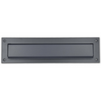 Rectangular Letter Plate, Zn - anthracite