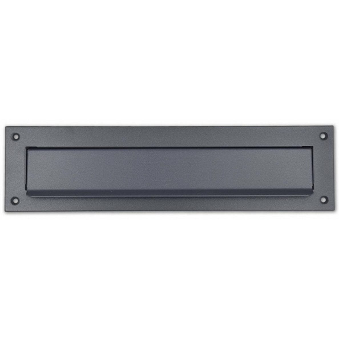 Rectangular Letter Plate, Zn - anthracite
