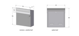 Built-in Mailbox, Galvanized Steel, Anthracite