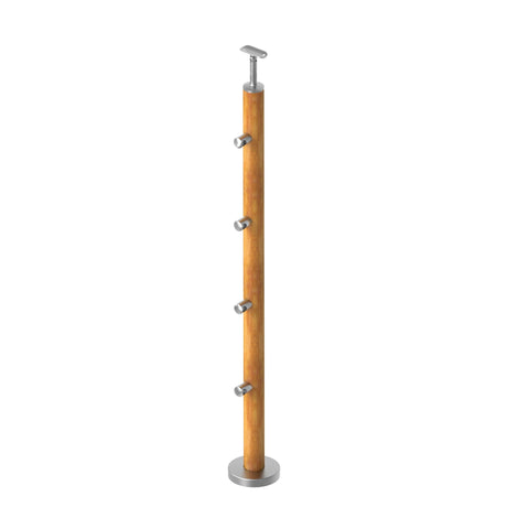 Stĺpik DUB (OAK) D50mm, 4xd12mm, v=90 cm, VK-Schod