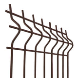 Zváraný plotový panel 3D ZnPVC 2500x1730x4mm hnedá