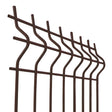 Welded fence panel 3D ZnPVC 2500x1730x4mm brown