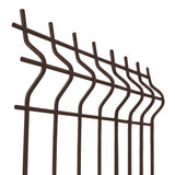 Hegesztett kerítéspanel 3D ZnPVC 2500x1530x4mm barna