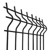 Zváraný plotový panel 3D ZnPVC 2500x1230x4mm čierna