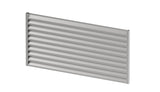 Horganyzott acél kerítés 1x2m horganyzott acél zsalus betéttel 40,5x105, Natural