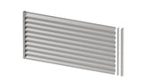 Horganyzott acél kerítés 1x2m horganyzott acél zsalus betéttel 40,5x105, Natural