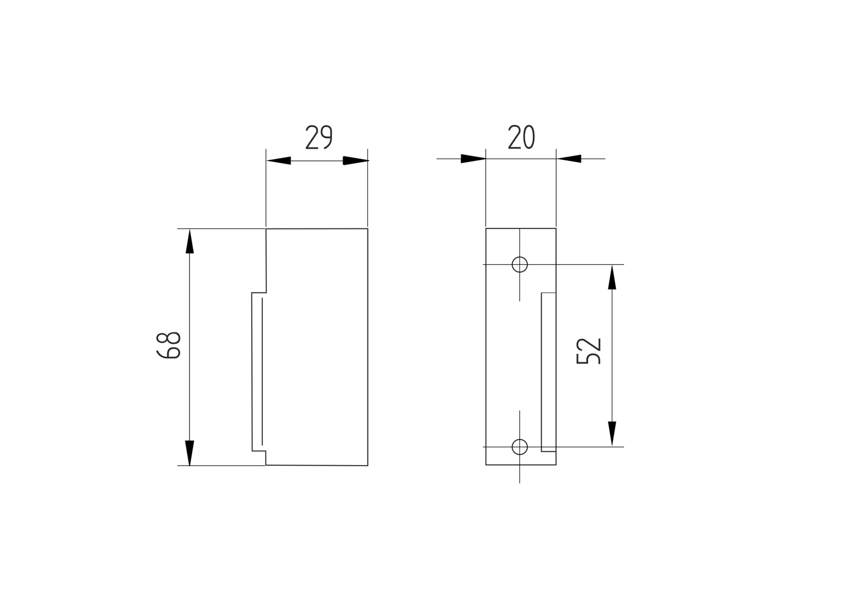 Zámok elektromagnetický, 12-24V AC/DC