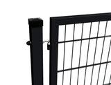 Gate 1pc. 2D BOX ZnPVC 1000x1500mm RAL 9005 black matte