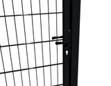 Gate 1pc. 2D BOX ZnPVC 1000x1500mm RAL 9005 black matte