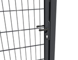 Gate 1pc. 2D BOX ZnPVC 1000x1700mm RAL 7016 anthracite