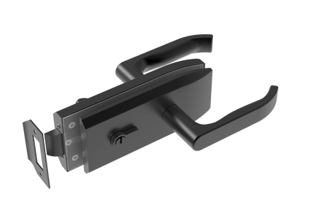 Zámka pre sklenené dvere inox, glass t 8,10,12mm BLACK