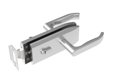 Zámka pre sklenené dvere inox, glass t 8,10,12mm