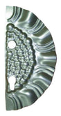 Štítok bránový zdobený pravý 265x125, t1,2, d19, 9