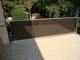 Celosklenené zábradlie v AL profile, 2500x1000mm