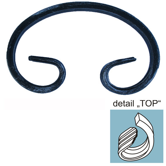 Element tvaru-C h230, b125, 12x6mm