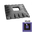 Rozeta 80x80, 41x41, h15,5mm