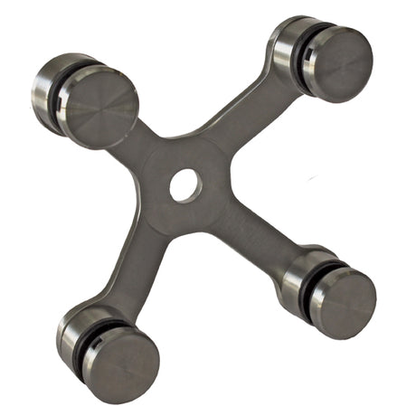 Zasklenie pevné - spider 04 AISI304, 4xD30mm/90°