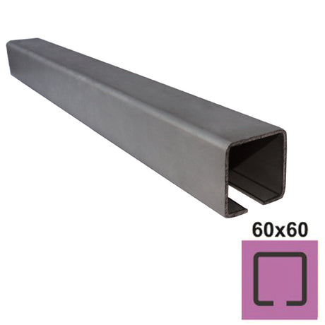Profil vodiaci spodný INOX, 58x58x3mm, L3m