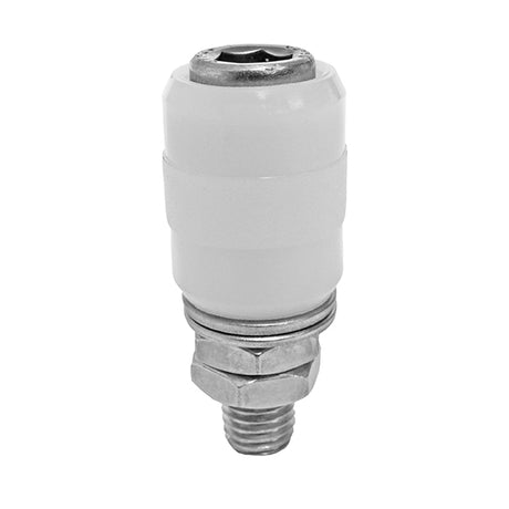 Koliesko-plastové INOX, D32mm, white